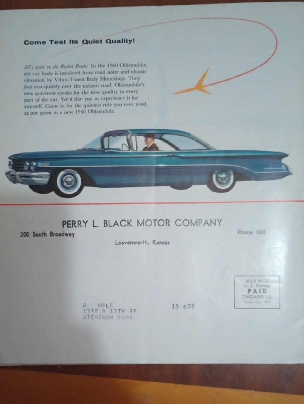 Vintage 1960 Oldsmobile Rocket Circle Booklet+Dealer Mailer Ad • Space Age Auto - Picture 2 of 4